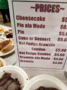 Dessert Prices - website